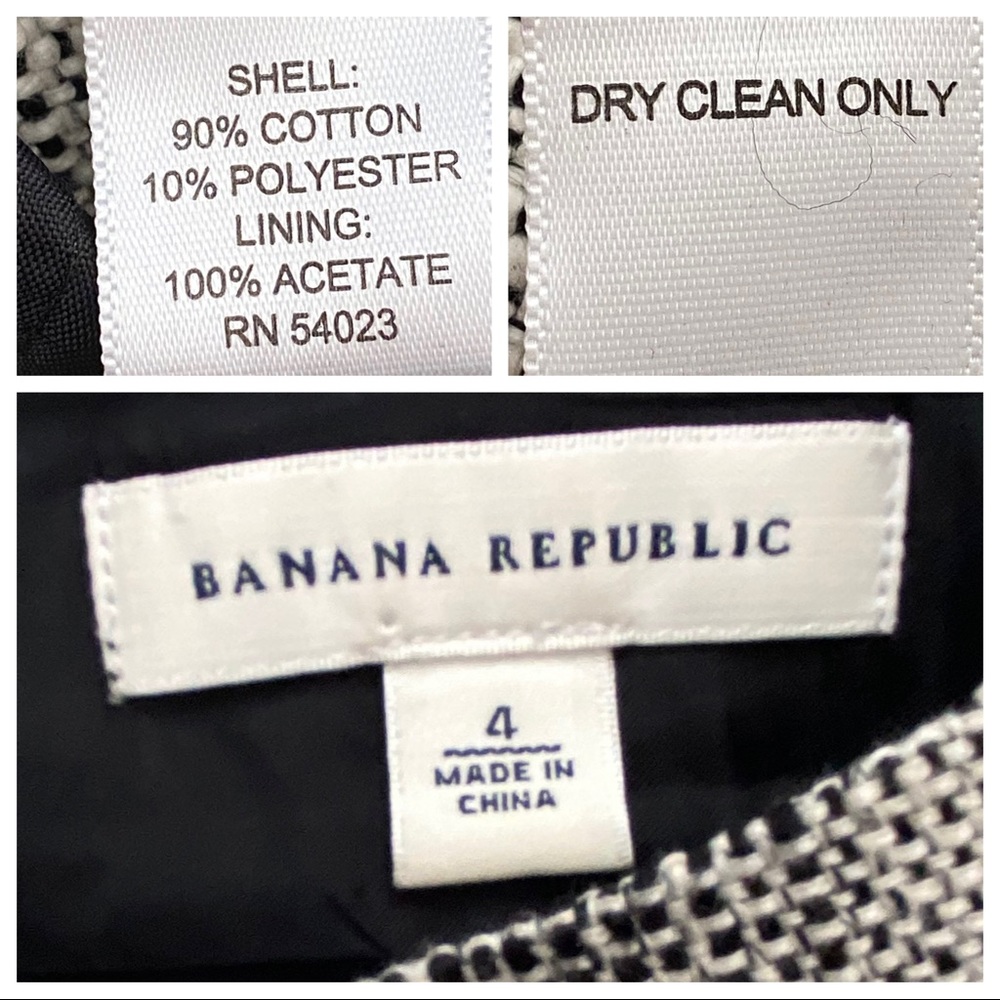BR Black/White Textured Pencil Skirt, 4. - Picture 12 of 12